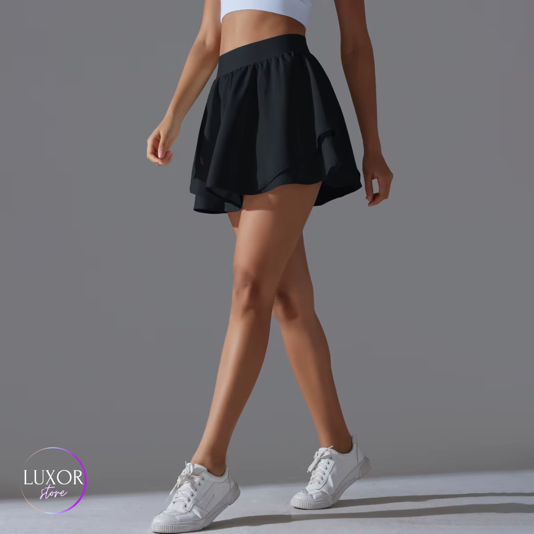 Falda Short Deportiva Plisada-0021