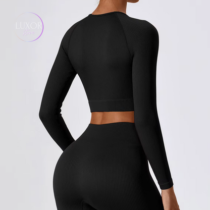 Buzo Corto Ajustado de Manga Larga - Luxor Store-0099