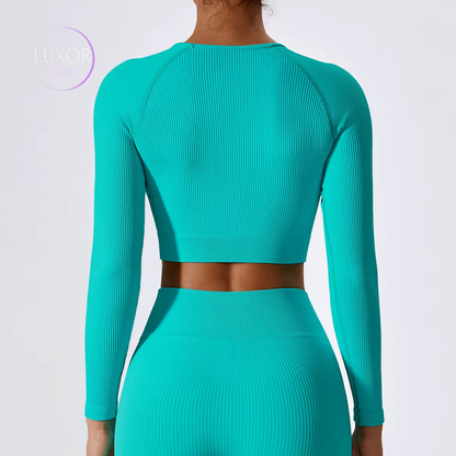 Buzo Corto Ajustado de Manga Larga - Luxor Store-0099