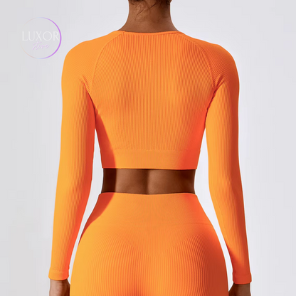 Buzo Corto Ajustado de Manga Larga - Luxor Store-0099