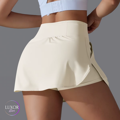 Falda Short Ligera Con Bolsillos Laterales-0019
