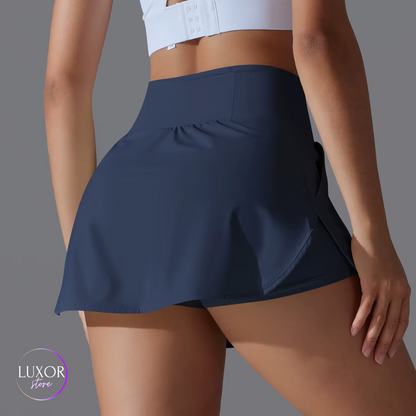 Falda Short Ligera Con Bolsillos Laterales-0019
