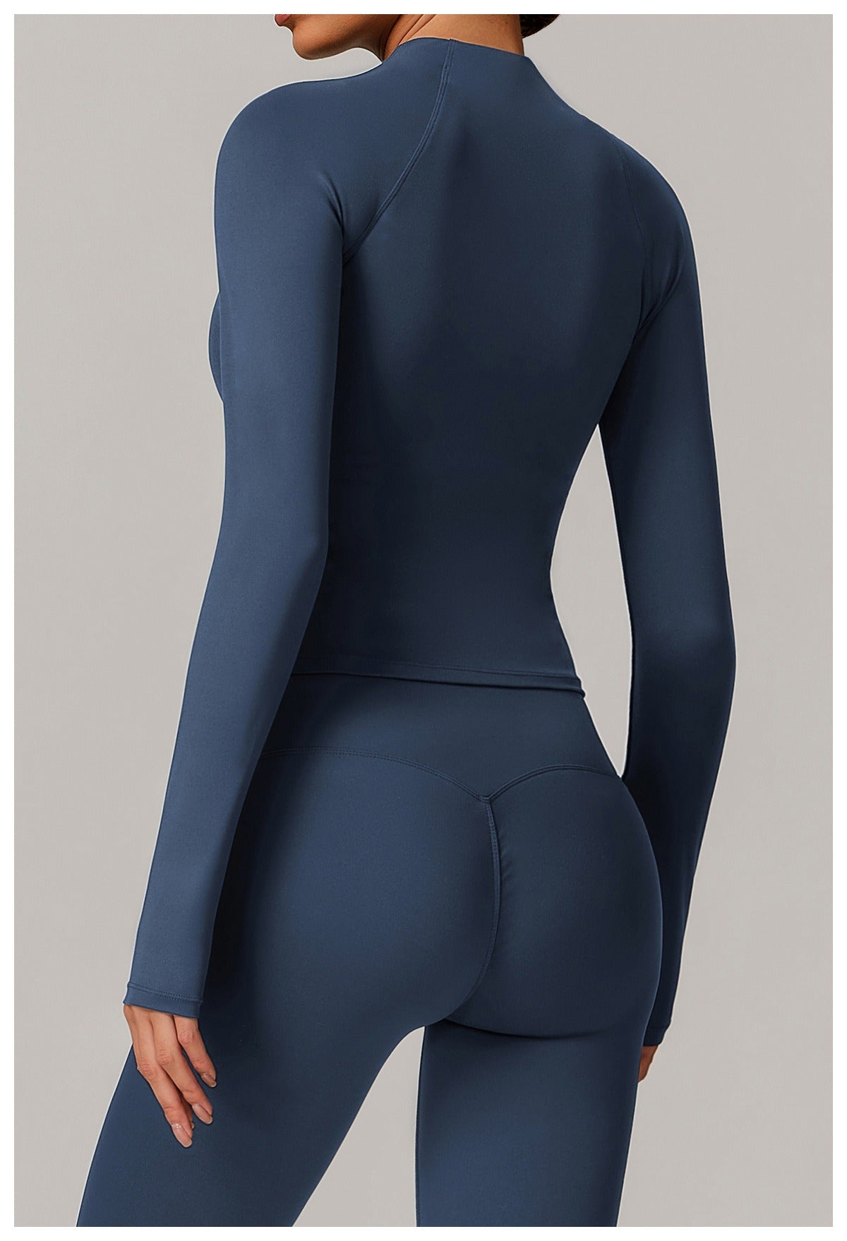 Chaqueta Deportiva con Cremallera y Cuello Alto-0026