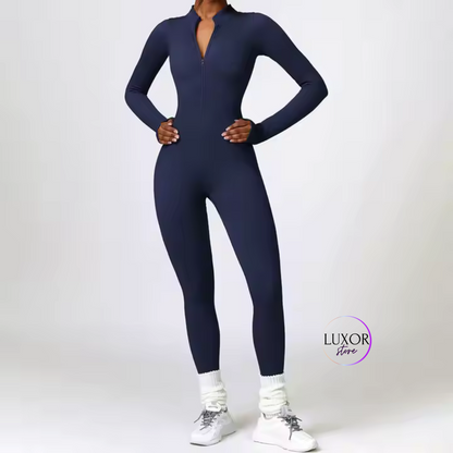 Enterizo Largo Acanalado De Manga Larga-0013