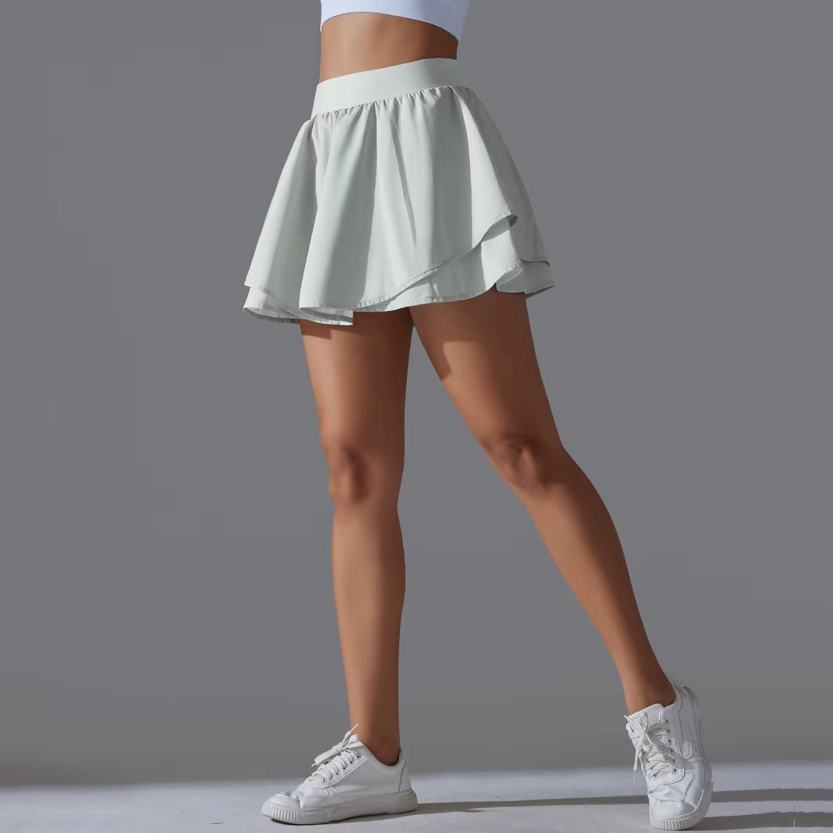 Falda Short Deportiva Plisada-0021
