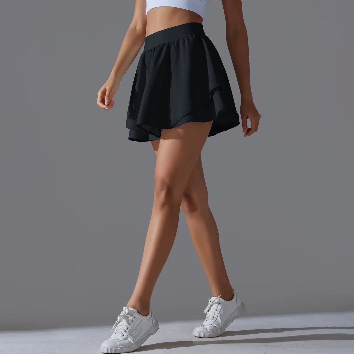 Falda Short Deportiva Plisada-0021